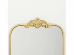 Outlet Espejo de pared barroco, marco decorativo de metal, , 60x87,5 cm Dorado