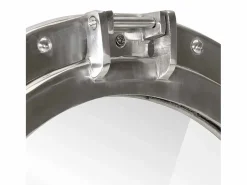 Espejo de pared con forma de ojo de buey Ø50 cm aluminio y cristal