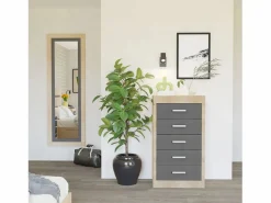 Outlet Espejo de pared Kira Cambria - Grafito Espejo De Pared