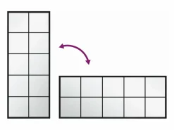 Online Espejo de pared metal 100x40 cm ES146676 Espejo De Pared|Espejo