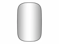 New Espejo de pared 80x50 cm ES794755 Negro