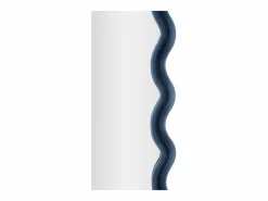 Hot Espejo de pared o de pie diseño ondulado en terciopelo 60x160cm Emily - Marino Azul
