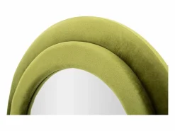 Espejo de pared o de pie diseño ondulado en terciopelo 60x160cm Miki - oscuro