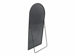 Online Espejo de pie - Marco de metal - 180 x 80 cm - curvo - para salón o vestidor - Negro