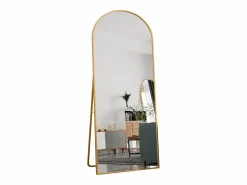 Espejo de pie - Marco de metal - 180 x 80 cm - Arqueado - Para salón o vestidor -