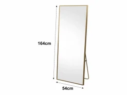 Discount Espejo de pie 164 x 54 cm - espejo autoportante, se puede colgar o apoyar en la pared - espejo de pie grande - Espejo