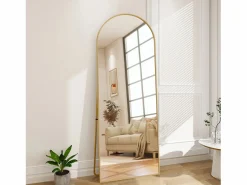Outlet Espejo de pie arqueado 164×54 cm con marco – Diseño elegante y vintage, versátil (colgar o colocar) Espejo