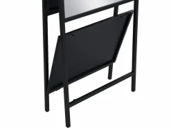 Best Espejo de pie con 2 estantes - Metal - Ancho 46 x Prof. 41 x Alt. 172 cm - - LIVIO Espejo