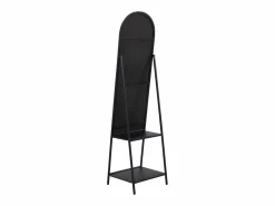 Best Espejo de pie con 2 estantes - Metal - Ancho 46 x Prof. 41 x Alt. 172 cm - - LIVIO Espejo