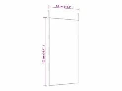 Espejo de puerta 50x100 cm Cristal y aluminio
