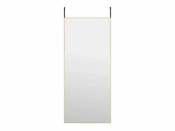 Hot Espejo de puerta 40x100 cm Cristal y aluminio Accesorios De Cuarto De Baño|Espejo De Cuarto De Baño