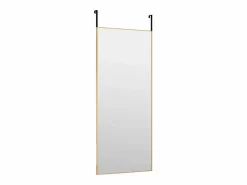 Hot Espejo de puerta 40x100 cm Cristal y aluminio Accesorios De Cuarto De Baño|Espejo De Cuarto De Baño