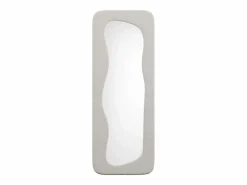 OZAIA Espejo de terciopelo - L. 60 x Alt. 160 cm - Crema - HAIMEI