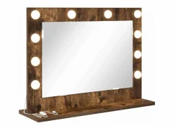 Hot Espejo de tocador con espejo Roble ahumado 60 x 45 x 18 cm Accesorios De Cuarto De Baño|Espejo De Cuarto De Baño
