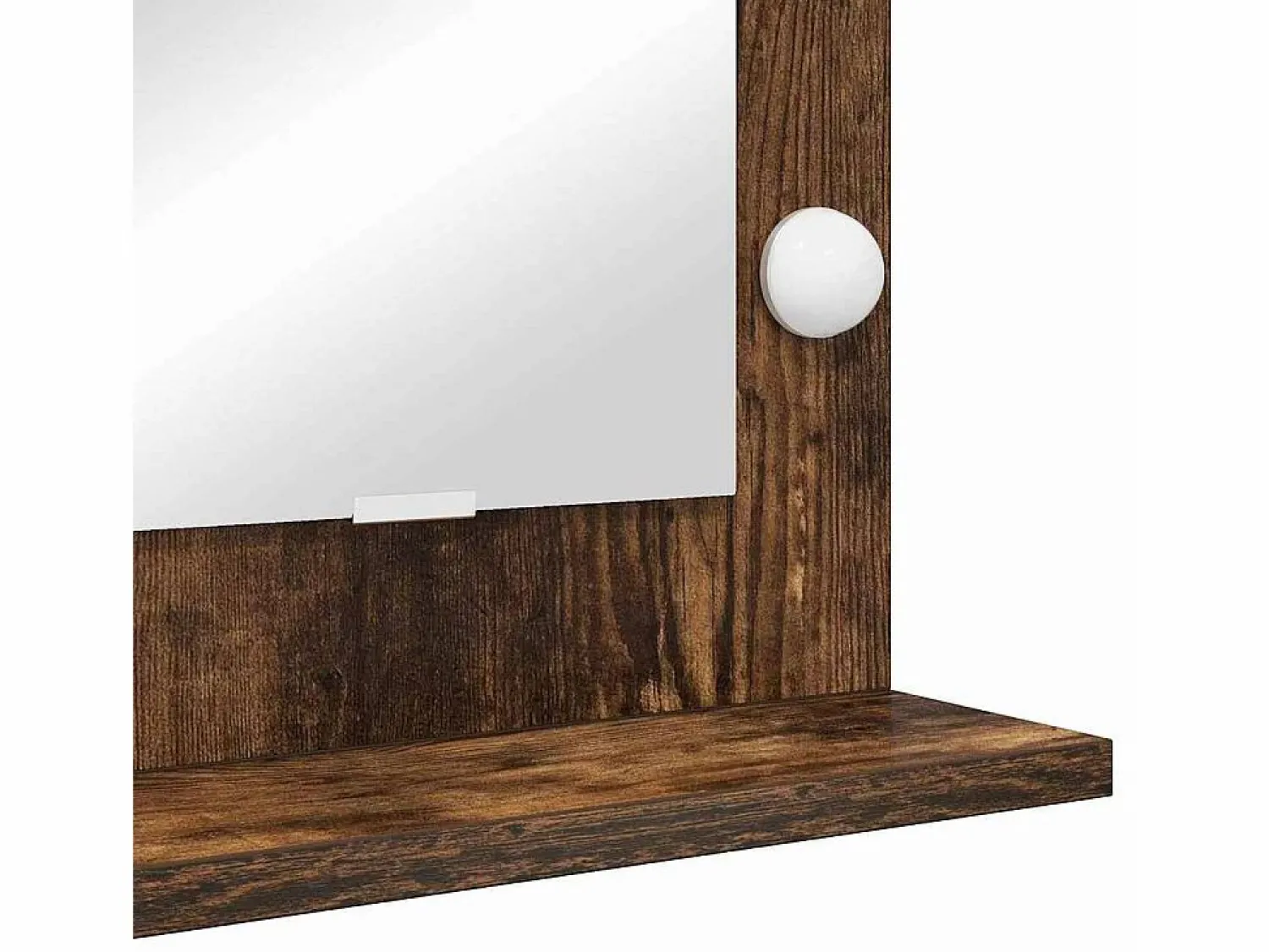 Hot Espejo de tocador con espejo Roble ahumado 60 x 45 x 18 cm Accesorios De Cuarto De Baño|Espejo De Cuarto De Baño