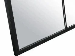 Clearance INSIDEART Espejo industrial de hierro - Ancho 105 x Alt. 150 cm - - BELLAGIO Negro