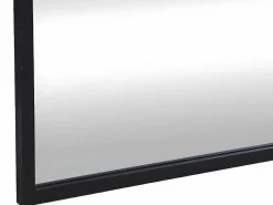 Best OZAIA Espejo industrial desestructurado de metal - Ancho 150 x Alt. 130 cm - - MALDONIA Negro