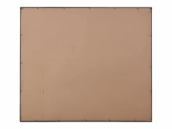 Best OZAIA Espejo industrial desestructurado de metal - Ancho 150 x Alt. 130 cm - - MALDONIA Negro