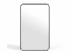 Online Espejo mural rectangular metálico, An. 50 x Alt. 80 cm, Cromado, REFLEYA Espejo De Pared