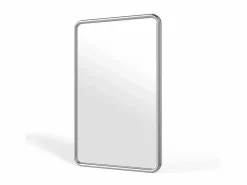 Online Espejo mural rectangular metálico, An. 50 x Alt. 80 cm, Cromado, REFLEYA Espejo De Pared