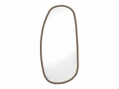 Sale OZAIA Espejo orgánico de hevea, An. 49 x Alt. 100 cm, MEIXI Color natural oscuro