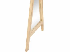 Online OZAIA Espejo para niños tipi de madera de teca - Ancho 55 x Alt. 120 cm - Natural - BATAM Color natural claro