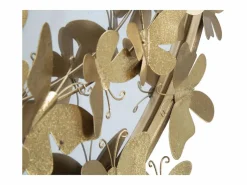 Espejo redondo de pared con mariposas decorativas 74cm Butterfly S