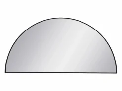 Hot OZAIA Espejo semicircular design de metal - Ancho 50 x Alt. 100 cm - - GAVRA Negro