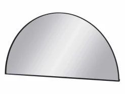 Hot OZAIA Espejo semicircular design de metal - Ancho 50 x Alt. 100 cm - - GAVRA Negro