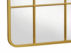 Clearance OZAIA Espejo ventana de estilo art deco de metal - L. 60 x Alt. 140 cm - - SCIARA Dorado