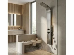 Sale Essegun panel de ducha termostático gris metalizado Columna De Ducha