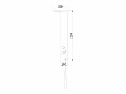 Sale Essebagno Essekadra panel de ducha mecánico cromo Plateado