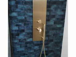 Outlet Essebagno Essekadra panel de ducha mecánico oro cepillado Dorado