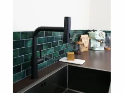 Online Essebagno Esserain Mezclador de fregadero con teleducha extraíble en mate Negro