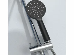 Hot Essebagno Essesmart columna de ducha sin mezclador cromada y negra Negro