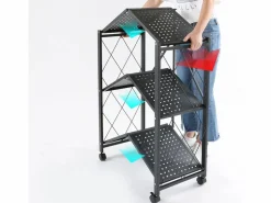 Clearance TOPESHOP Estante de almacenamiento FS004 Negro