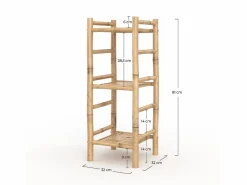 Discount Estante de bambú, 3 niveles - Bami Estantería