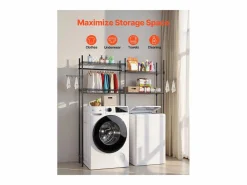 Sale Estante de La Lavadora SucceBuy Estante de Almacenamiento para Lavadora y Secadora de 4 Niveles, Mueble Para Lavadora