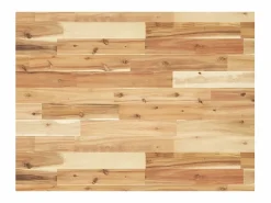 vidaxl Estante de lavabo de pared acero y madera maciza de acacia
