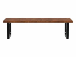 vidaxl Estante de lavabo de pared de acero y madera maciza de roble