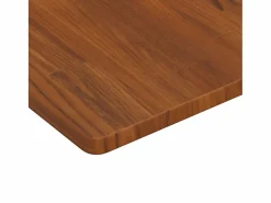 vidaxl Estante de lavabo de pared de acero y madera maciza de roble