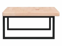 vidaxl Estante de lavabo de pared de acero y madera maciza de roble