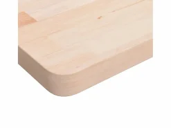 vidaxl Estante de lavabo de pared de acero y madera maciza de roble