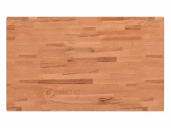 Online vidaxl Estante de lavabo de pared de acero y madera maciza de haya Marru00f3n