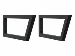 Clearance Estante de lavabo de pared de acero y madera maciza de haya Estantería Sobre Inodoro