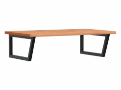 Online Estante de lavabo de pared de acero y madera maciza de haya Estantería Sobre Inodoro