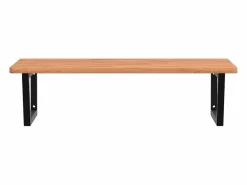 Online Estante de lavabo de pared de acero y madera maciza de haya Estantería Sobre Inodoro