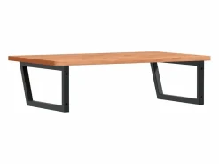 Online Estante de lavabo de pared de acero y madera maciza de haya Estantería Sobre Inodoro