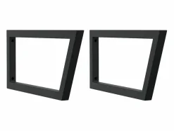 Online Estante de lavabo de pared de acero y madera maciza de haya Estantería Sobre Inodoro