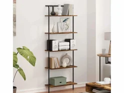 Clearance Estante de libros Roble ahumado 60 x 24 x 168 cm Librería